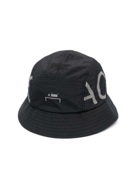 logo-print bucket hat