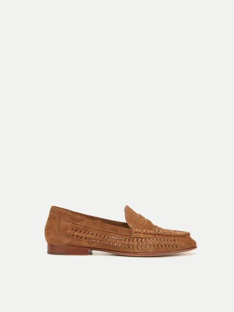 PENNY WOVEN SUEDE LOAFER