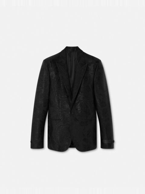 VERSACE Barocco Jacquard Single-Breasted Blazer