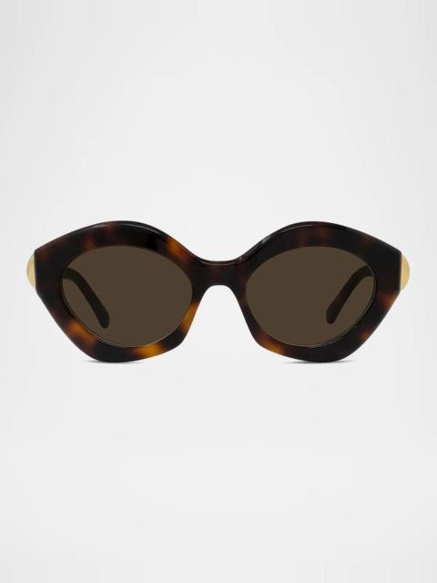 Loewe Coil 53MM Geometric Cat-Eye Sunglasses