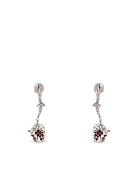 Marni bud crystal dangle earrings