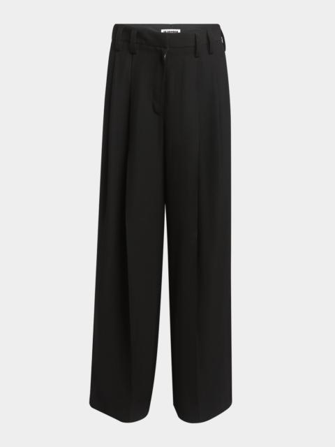 Jil Sander Voluminous Pleated Wide-Leg Pants