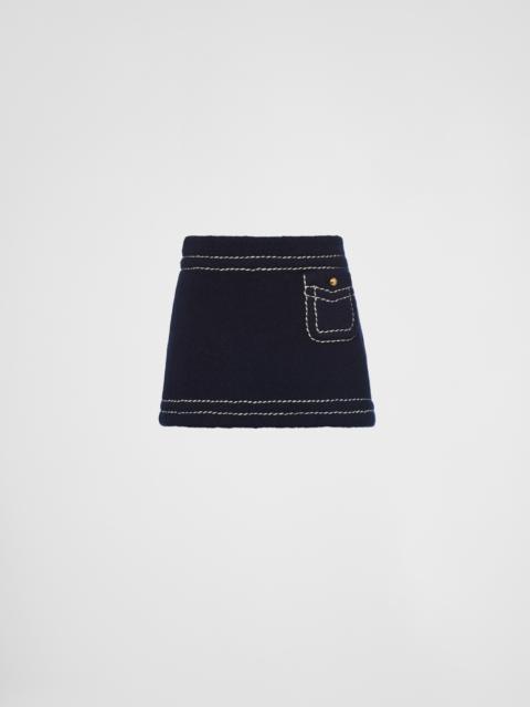 Prada Cashmere miniskirt