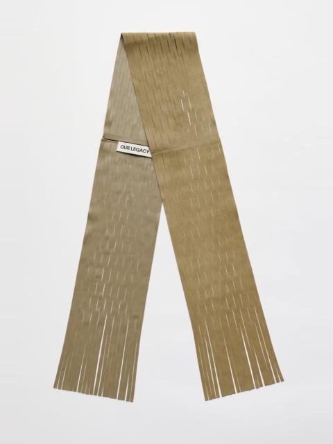 Our Legacy Cut Scarf Vellum Beige Oiled Suede