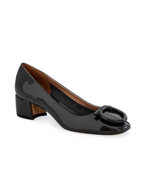 FERRAGAMO Women's Mara 40MM Patent Leather Pumps - Nero