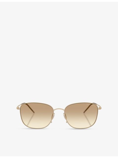 GIORGIO ARMANI AR6168 Pillow-Frame Metal Sunglasses