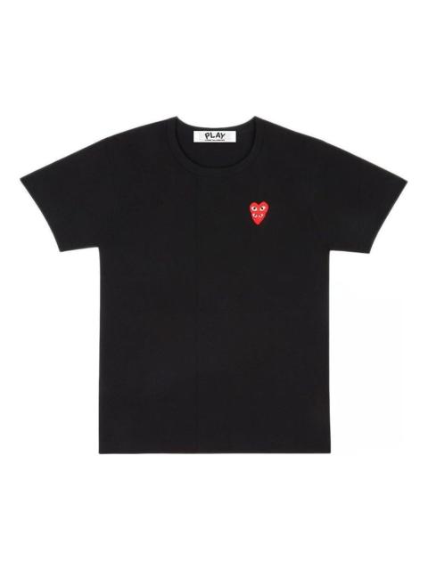 Comme des Garçons PLAY (WMNS) COMME des GARCONS PLAY FW25 PLAY Double Heart T-Shirt 'Black' AZ-T287-051-1