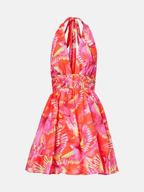 FARM RIO Printed cotton minidress