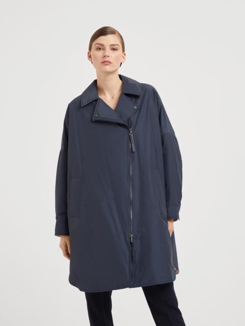 Brunello Cucinelli Water-resistant taffeta outerwear jacket with Thermore® padding and shiny zipper pull