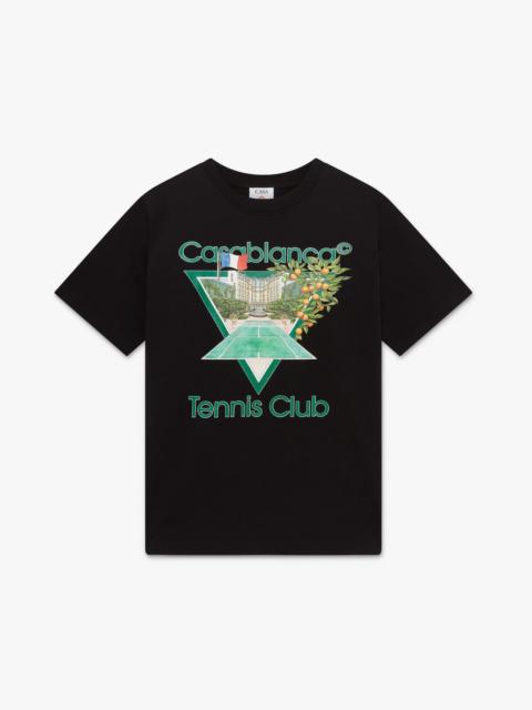 CASABLANCA Black Casablanca Pool Short Sleeve T-Shirt