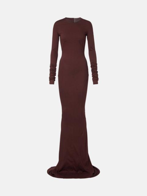 Rick Owens DRKSHDW DRKSHDW Simple Edfu cotton jersey maxi dress