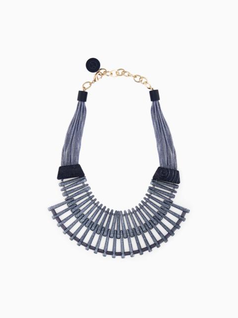 GIORGIO ARMANI NECKLACE IN METHACRYLATE AND BRASS
