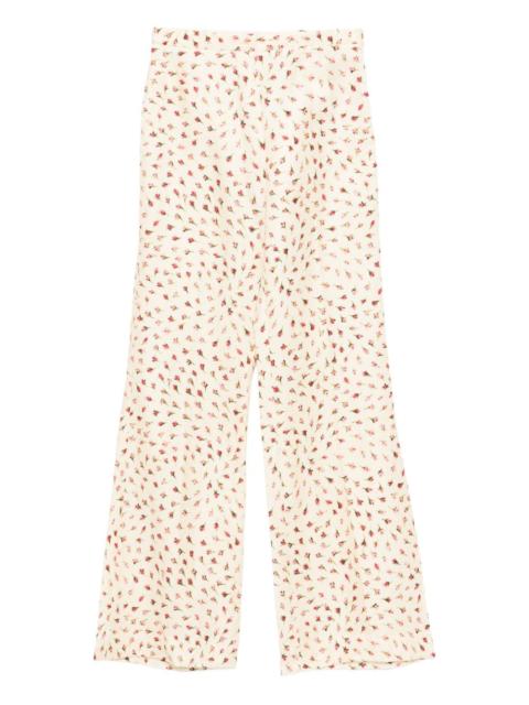 Sandro floral-print palazzo pants