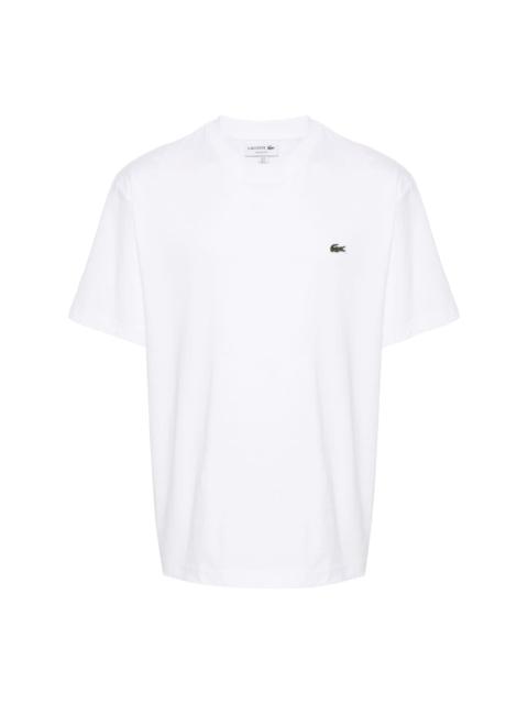 LACOSTE logo-patch cotton T-shirt