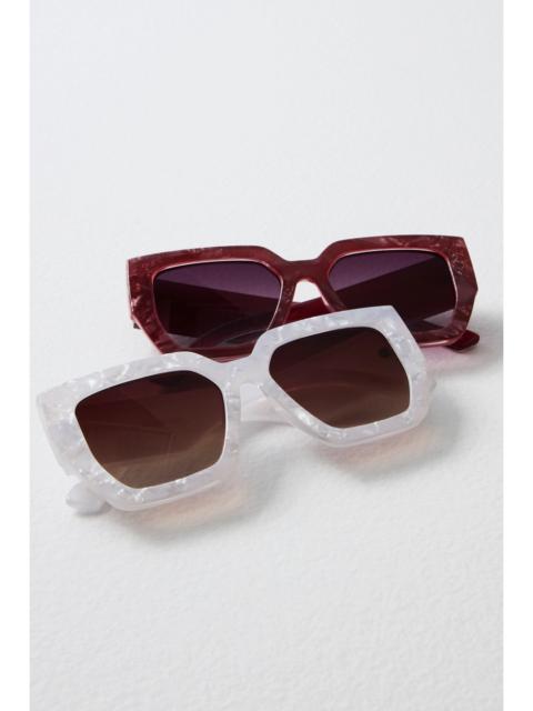 FREE PEOPLE Bel Air Oversized Square Sunglasses