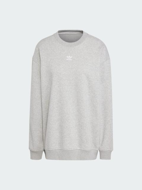 adidas Essentials Fleece Long Oversized Crew Sweatshirt
