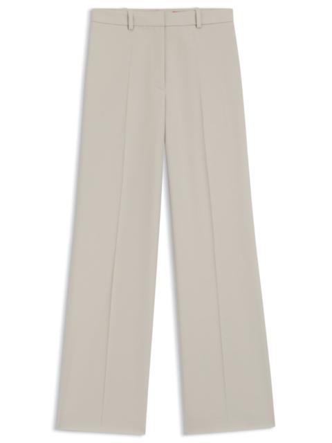 HUGO REGULAR-FIT WIDE-LEG PANTS IN STRETCH FABRIC