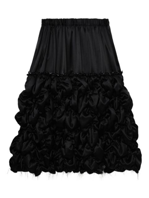 BLACK COMME des GARÇONS ruffled mid skirt