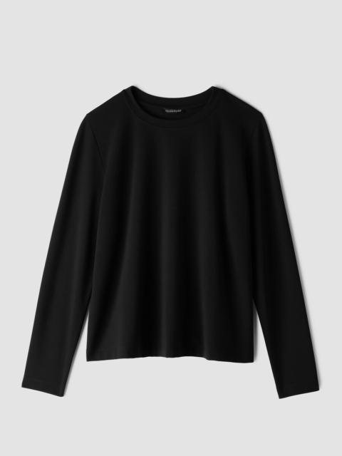 EILEEN FISHER Extra-Fine Ponte Crew Neck Top