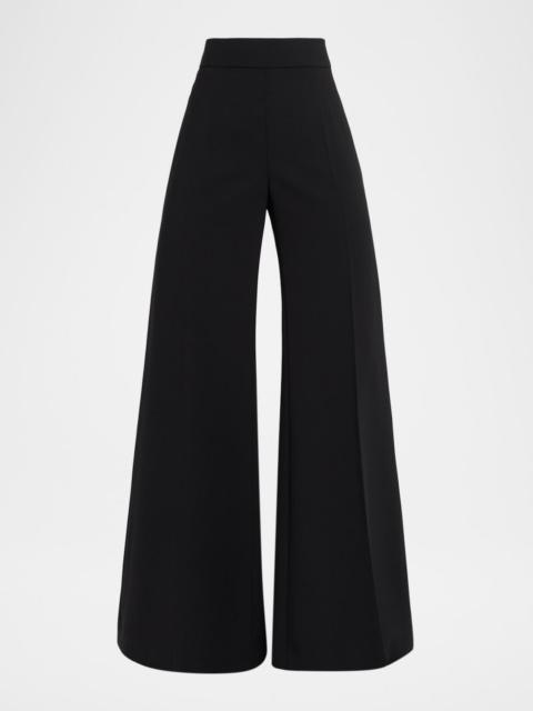 CAROLINA HERRERA High-Rise Wide Leg Wool Pants