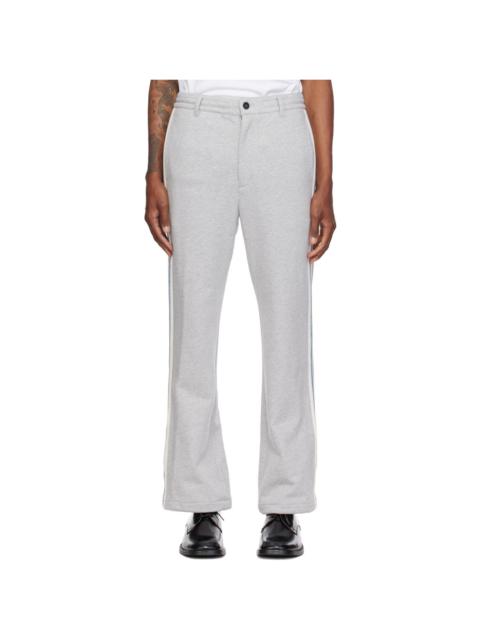 SOLID HOMME Gray Cotton Trousers