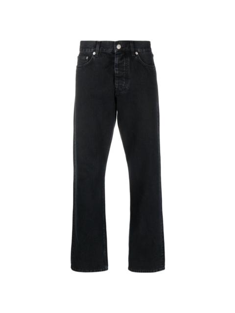 straight-leg organic-cotton jeans