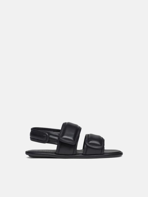 Nanushka TARRUS MENS - Rounded toe padded flat sandals - Black