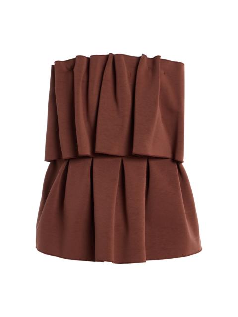 House of Dagmar Sculpted Tube Top brown