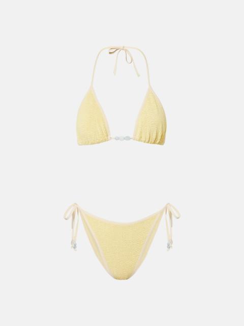 Hunza G Gina beaded bikini