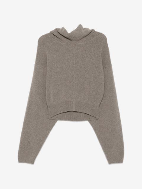 Rick Owens ribbed-hem hoodie