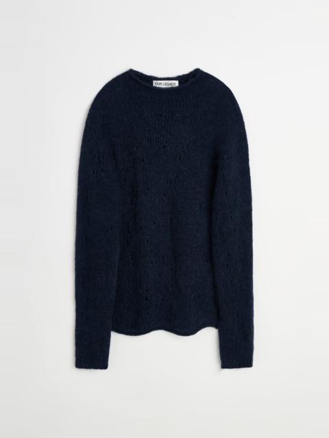 Our Legacy Rider Popover Blended Blue Jagged Alpaca