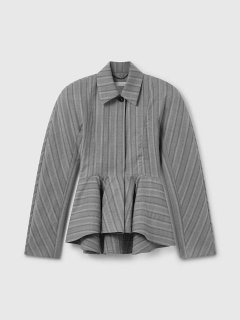 Stella McCartney Striped Tailored Peplum Jacket