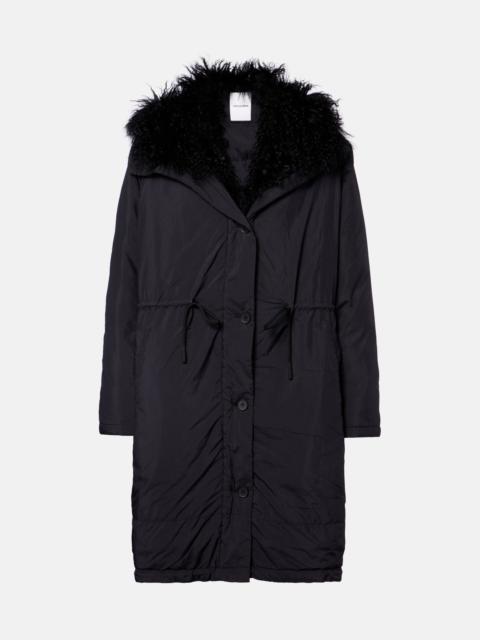 Yves Salomon Hooded shearling-trimmed down coat