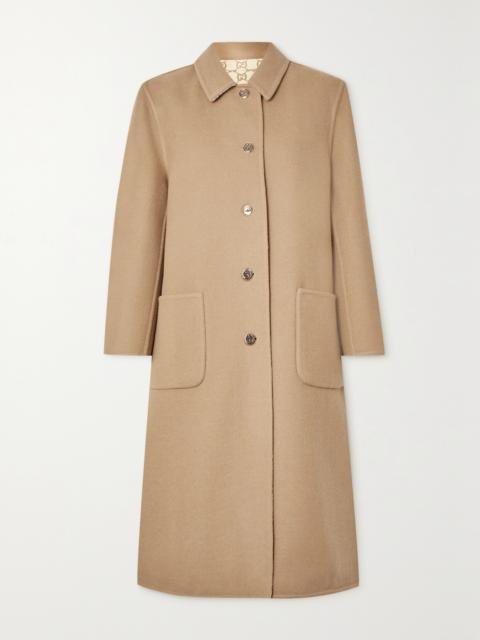 GUCCI Love Parade Reversible Wool And Silk-blend Coat