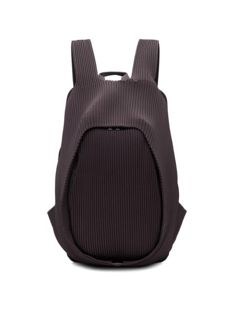 ISSEY MIYAKE Burgundy Pleats Backpack