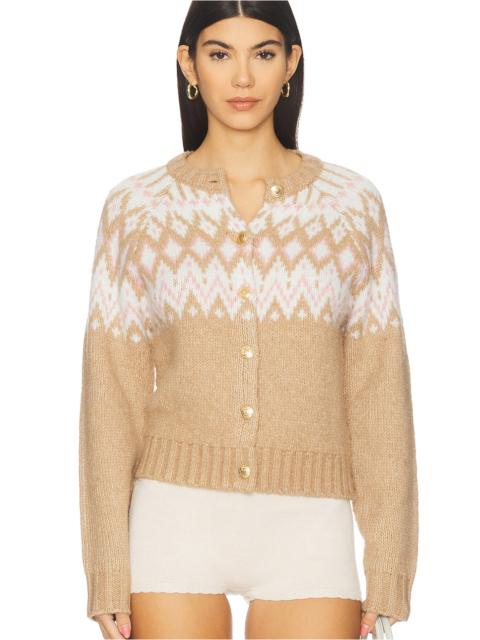 525 america Paris Fairisle Button Front Cardigan