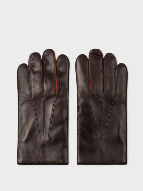Paul Smith Leather Concertina Gloves
