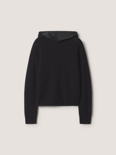 Maison Kitsuné REVERSIBLE WOOL CASHMERE DOUBLE FACE HOODIE