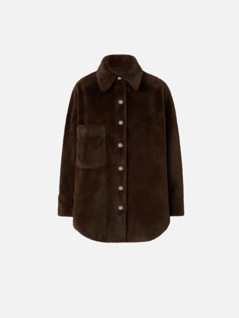 PINKO SOFT SHEEPSKIN-EFFECT SHACKET