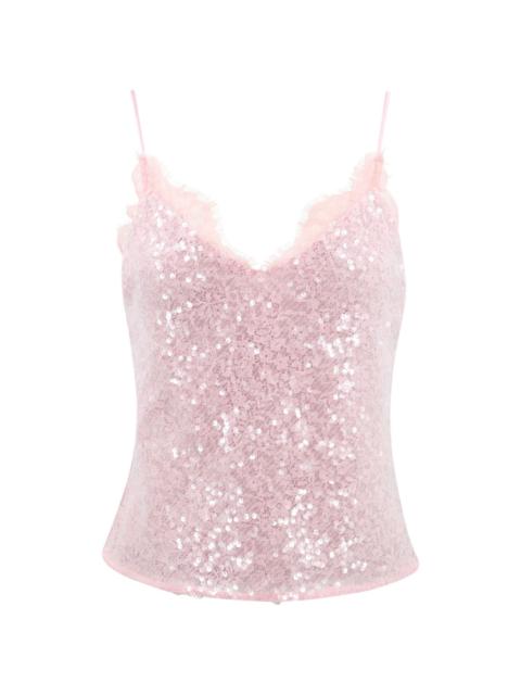 Keiza sequinned tank top
