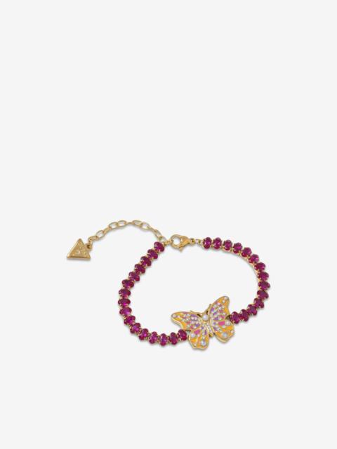 GUESS USA Butterfly crystal-embellished bracelet