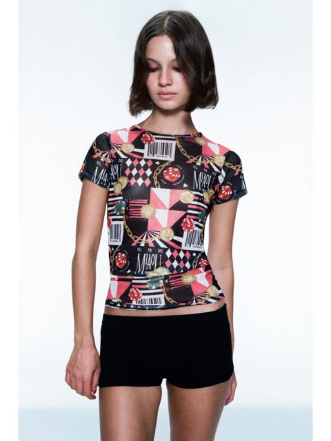 miaou MESH MINI TEE - CASINO
