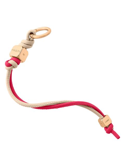 MAISON de SABRÉ Women's Leather Wristlet Charm - Saharan Fuchsia