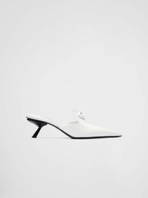Prada Brushed leather sabots