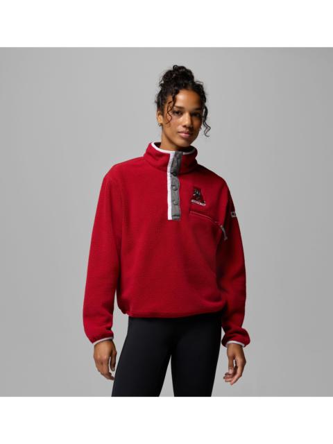 Columbia Women's Collegiate Helvetia Cropped Half Snap Fleece - Alabama