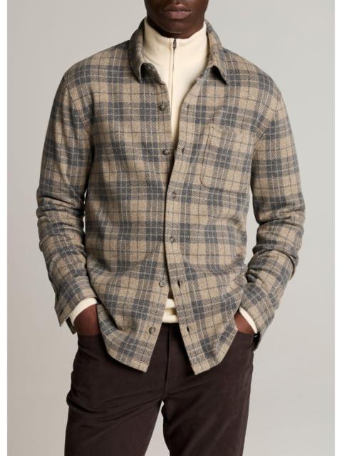 Vince Tartan Plaid Cotton-Blend Button-Front Shirt