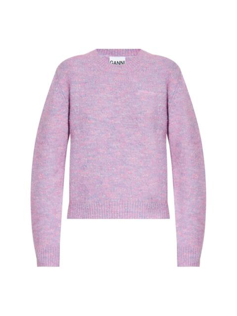GANNI mélange effect jumper