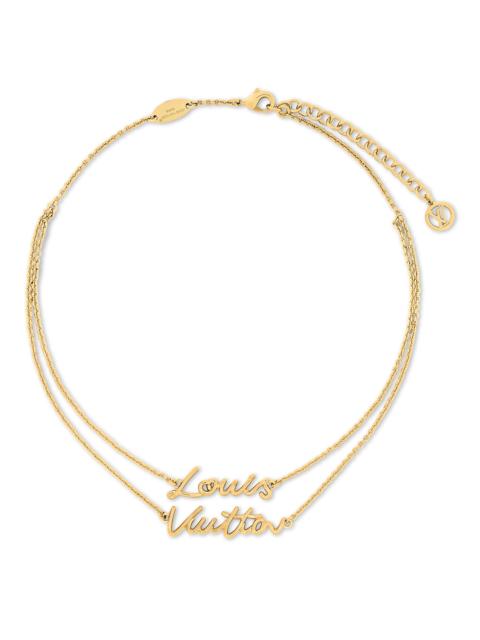 Louis Vuitton LV Script Necklace