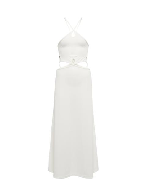 CHRISTOPHER ESBER Cutout ribbed-knit maxi dress