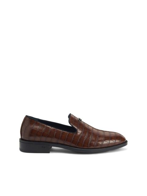 Giuseppe Zanotti Imrham crocodile-effect loafers